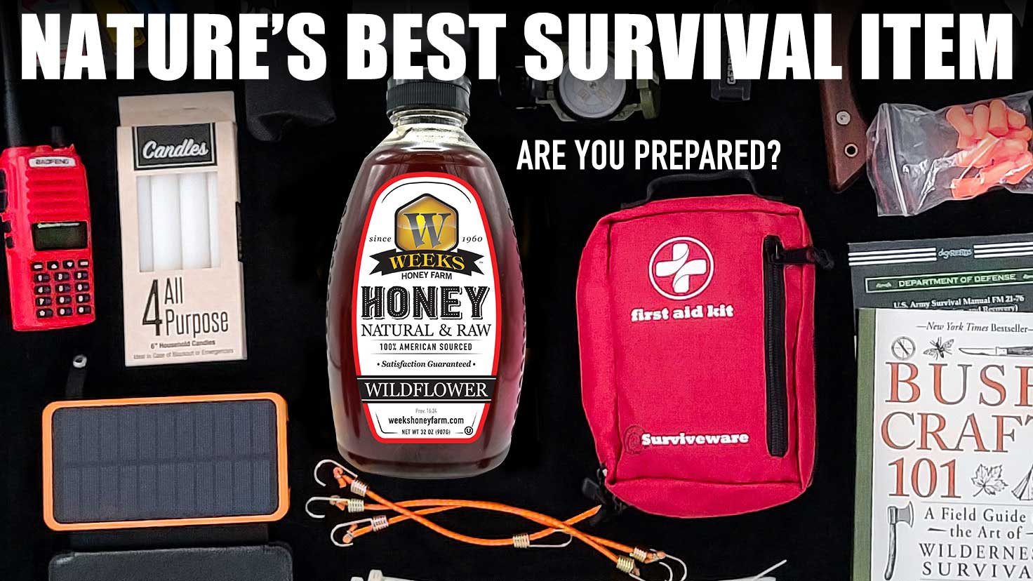 Prepper Approved Survival Honey - 3,000 Year Shelf Life!