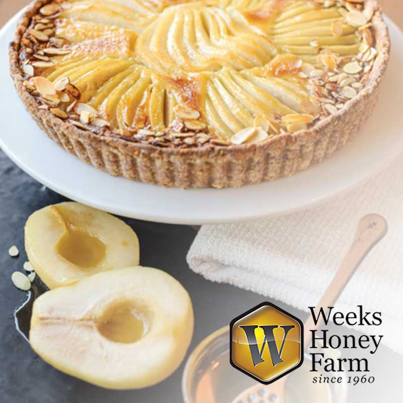 Pear & Raw Honey Custard Tarts